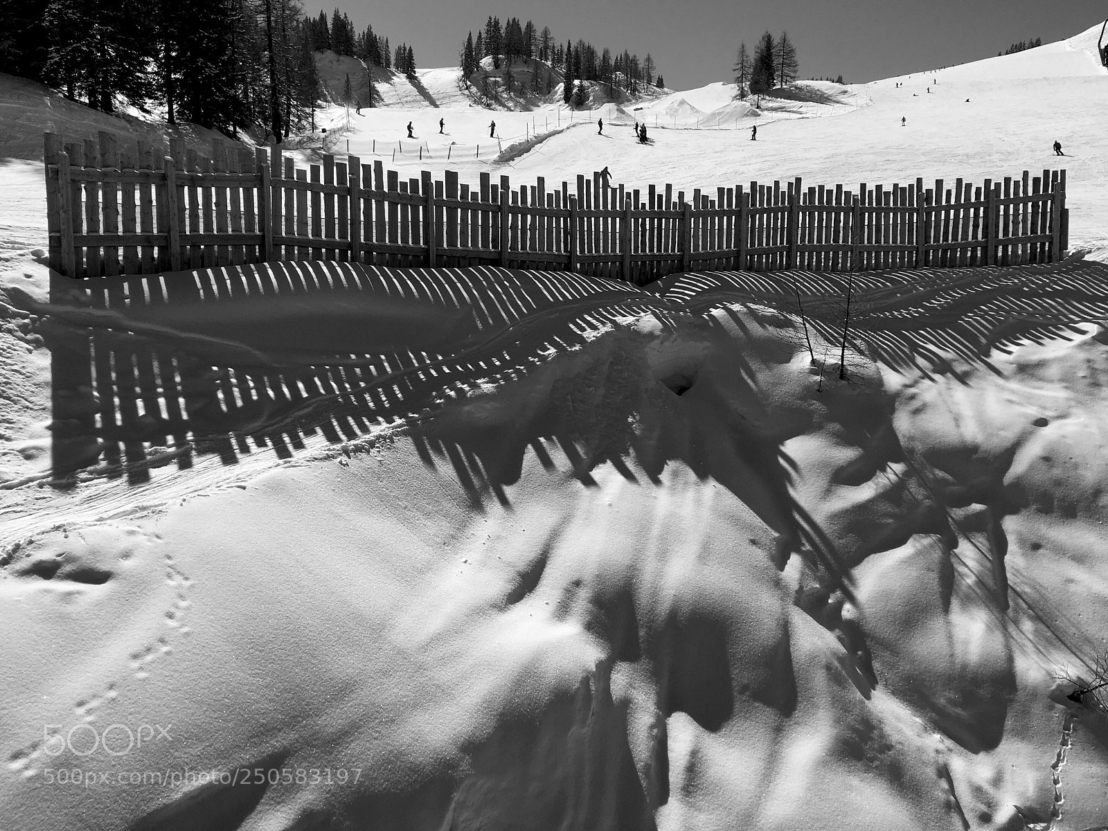 Apple iPhone SE sample photo. Snow fence  photography
