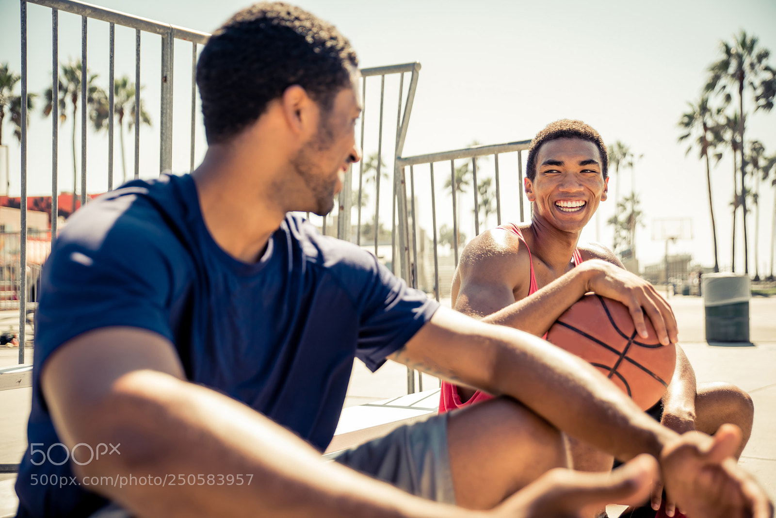 Nikon D610 sample photo. Two basketball players outdoor photography