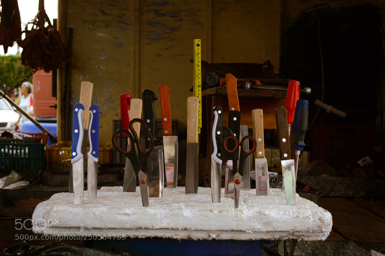 Nikon D3200 sample photo. Knives and scissors photography