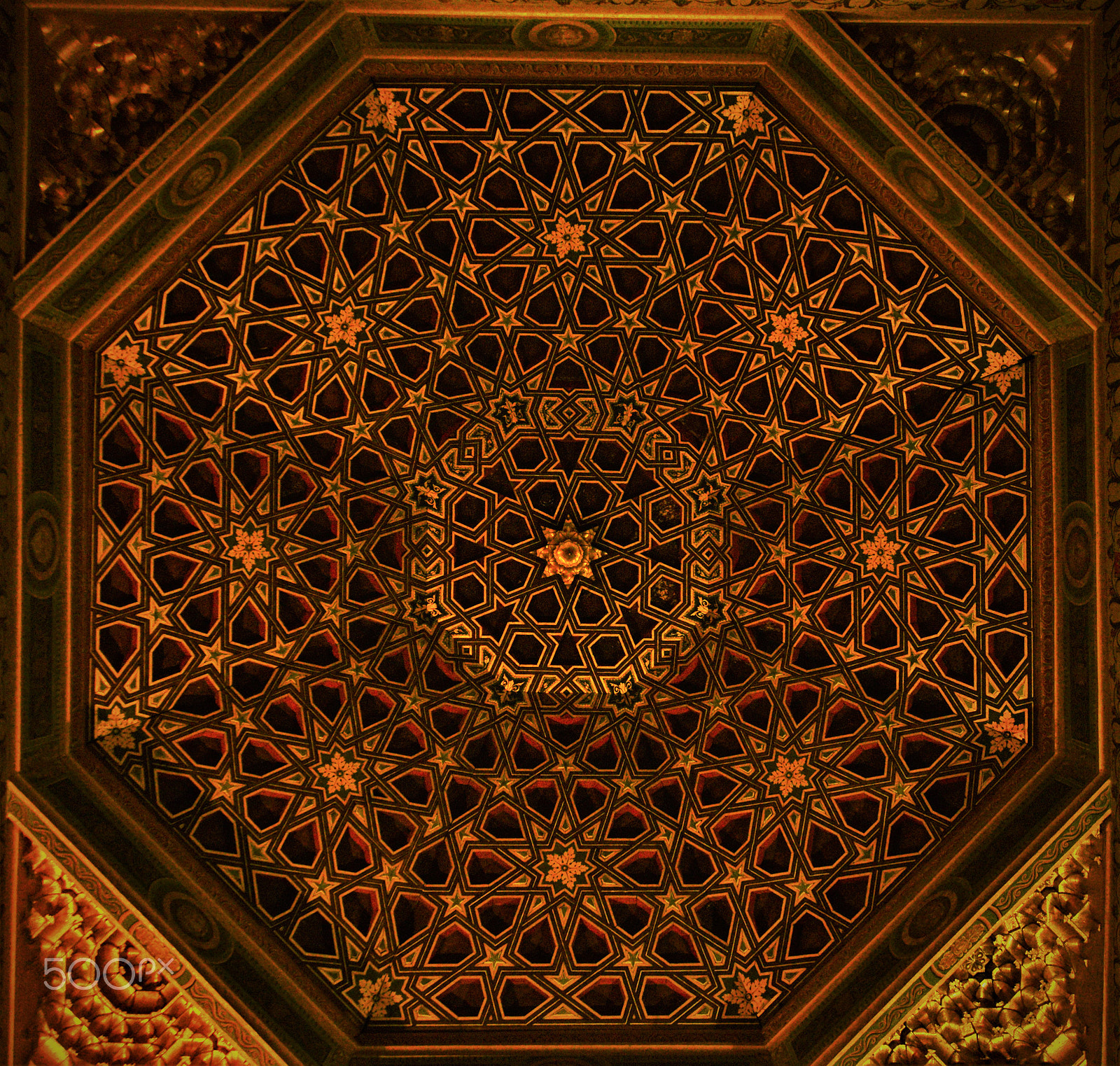Nikon D3300 sample photo. Ceiling detail - the alcazar of seville photography