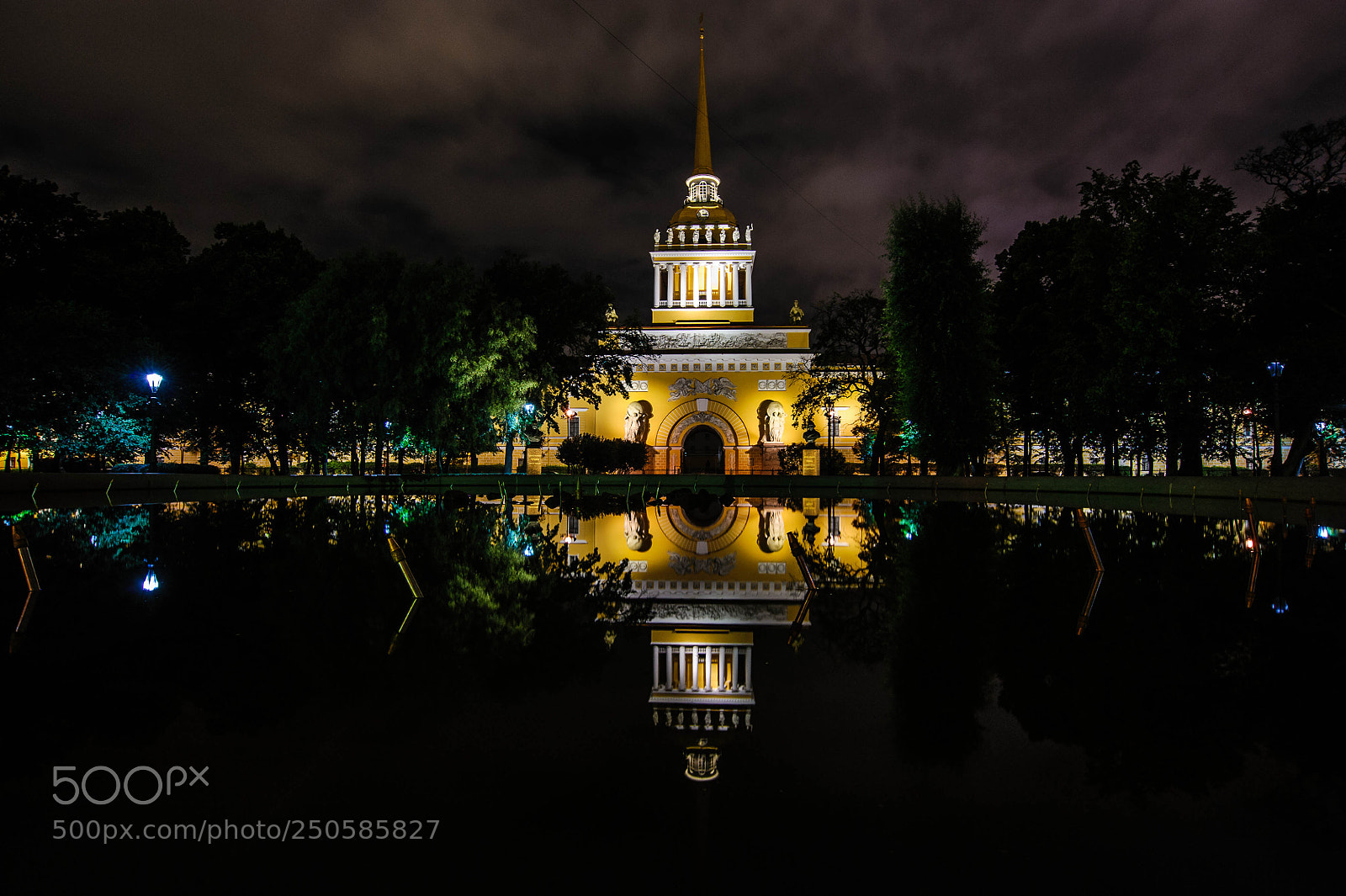 Nikon D700 sample photo. Ночное адмиралтейство photography