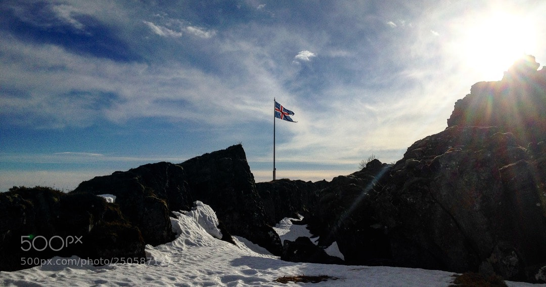 Apple iPhone 5c sample photo. Iceland in-between tectonic plates photography