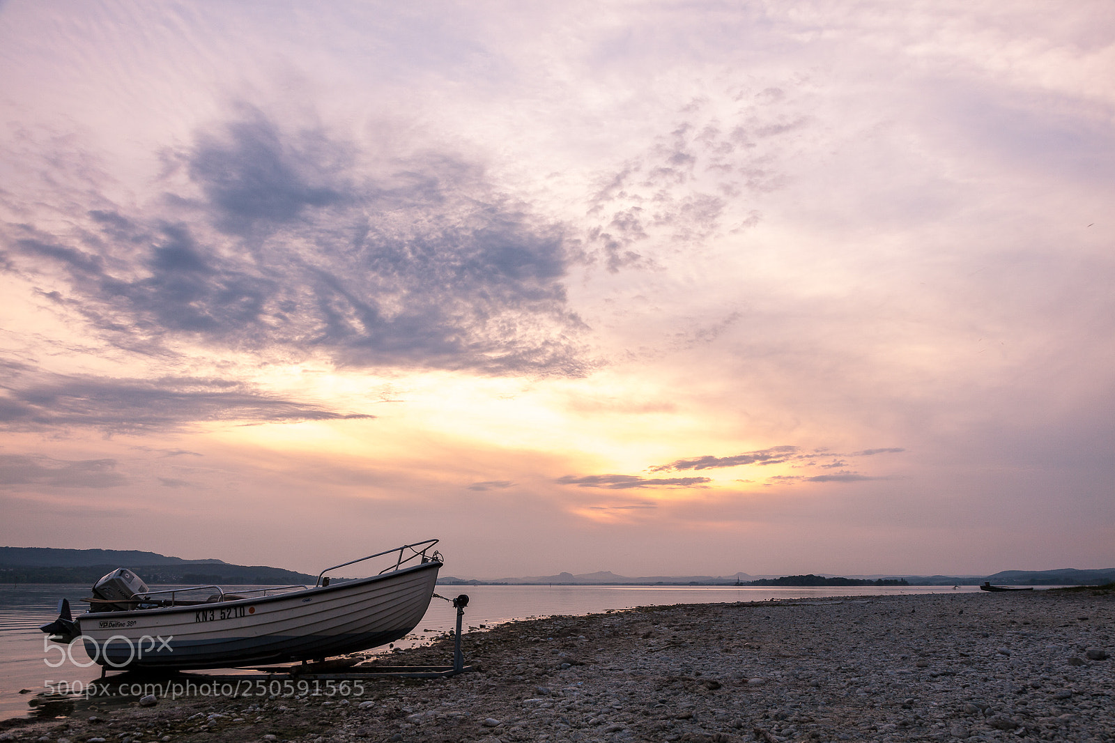 Canon EOS 5D Mark II sample photo. Evening at lake constance photography