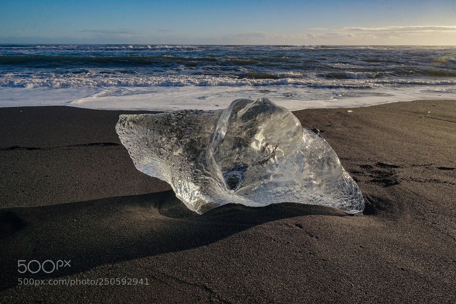 Sony a7R sample photo. Diamond beach photography
