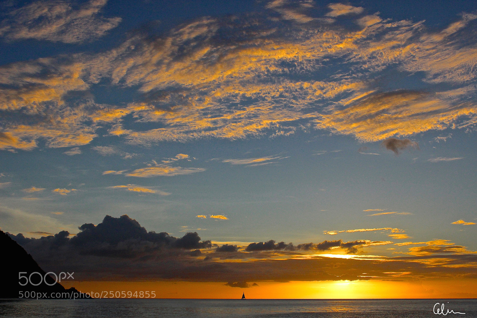 Canon EOS 100D (EOS Rebel SL1 / EOS Kiss X7) sample photo. Sunset in deshaies (guadeloupe) photography