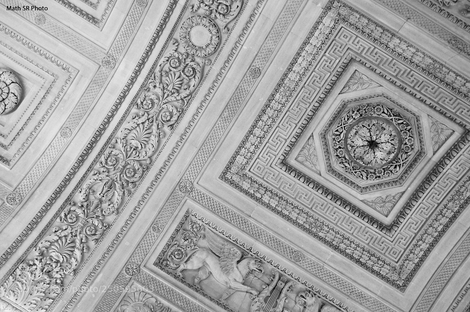 Nikon D5000 sample photo. Louvre's ceiling photography