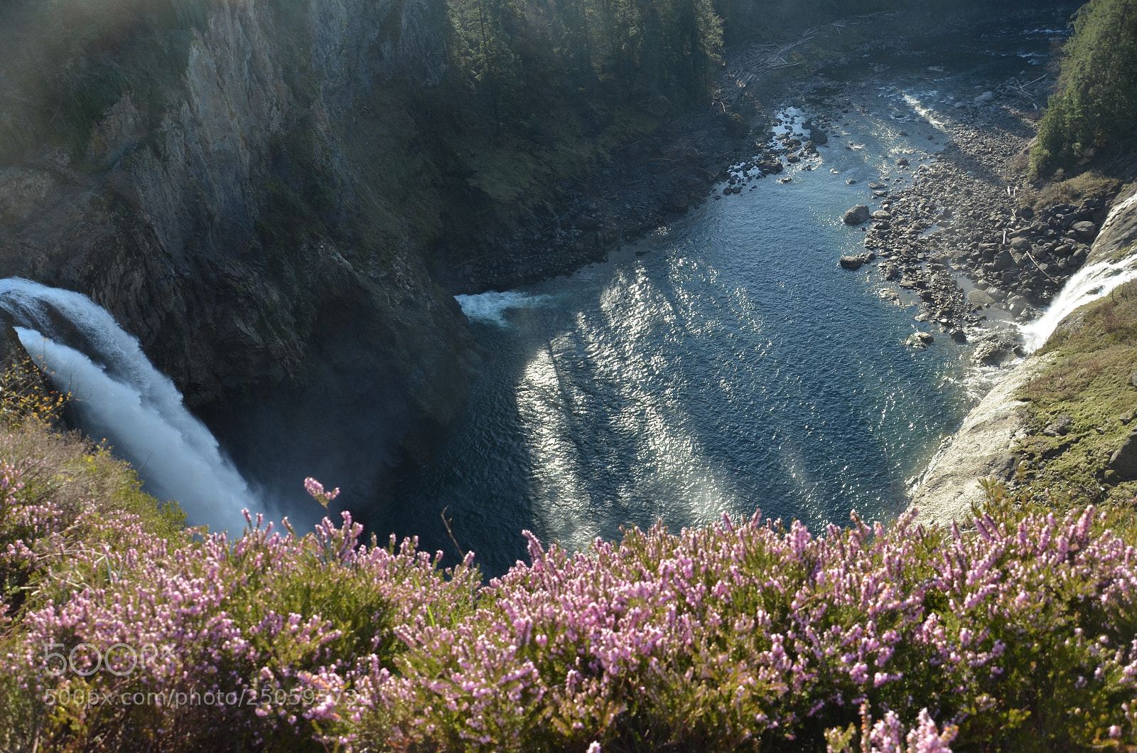 Nikon D7000 sample photo. Snoqualmie falls in spring photography