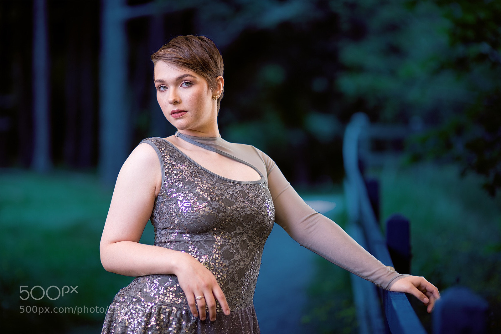 Nikon D810 sample photo. Kaitlyn in blue photography