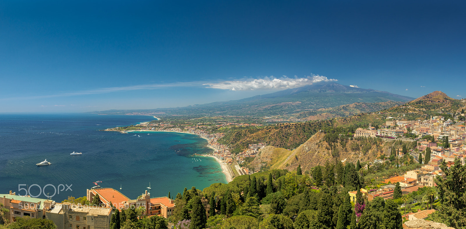 Nikon D7200 sample photo. Mt. etna from taormina photography