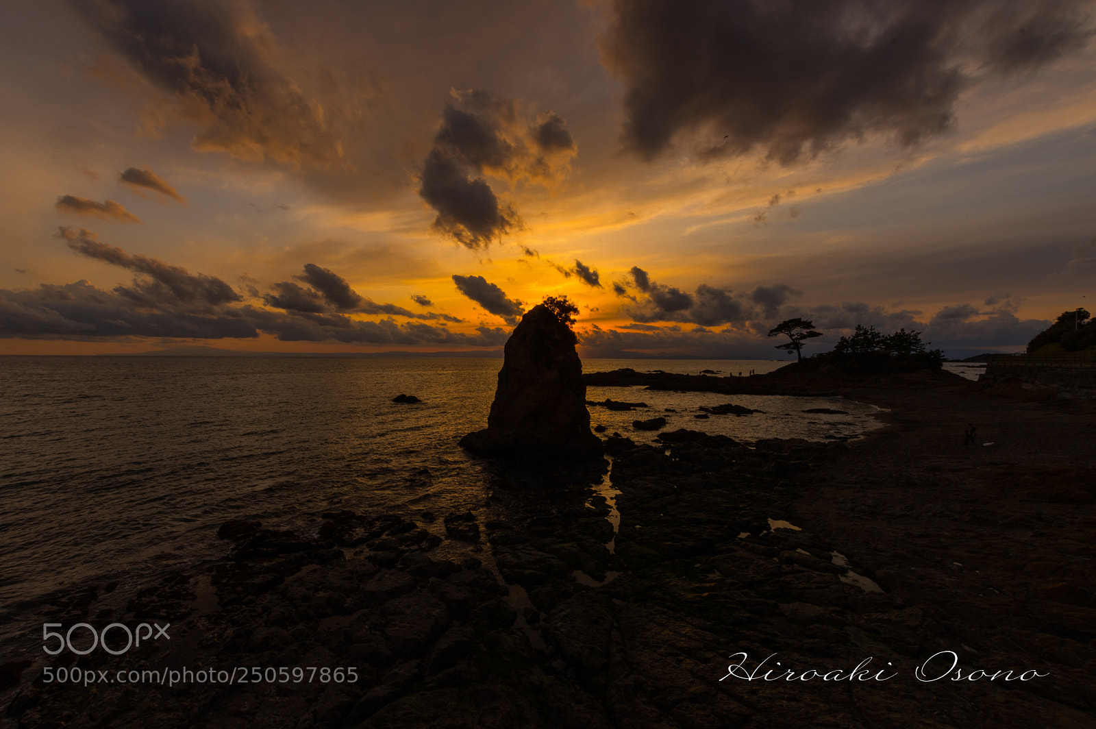 Pentax KP sample photo. Sunset of tateishi coast photography