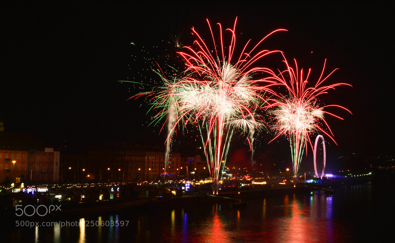 Nikon D3200 sample photo. Firework in mainz photography