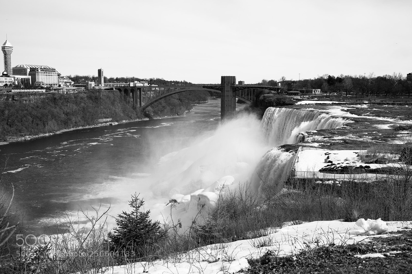 Nikon D850 sample photo. Niagara falls in winter photography
