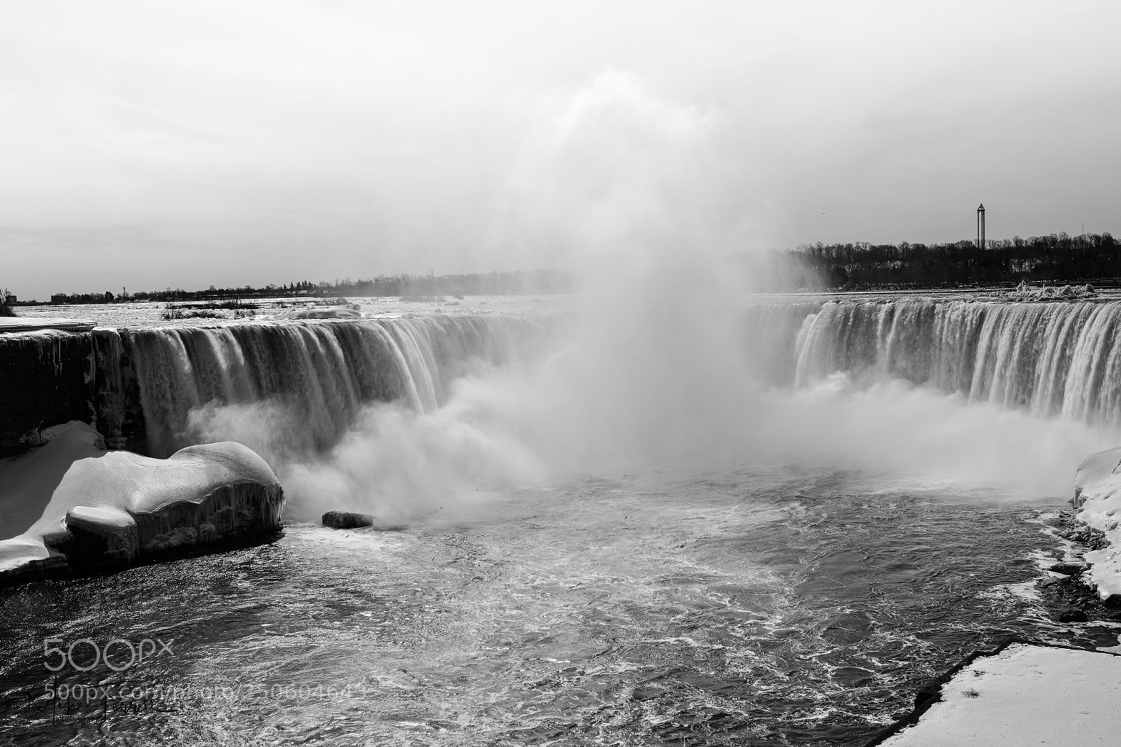 Nikon D850 sample photo. Niagara falls in winter photography