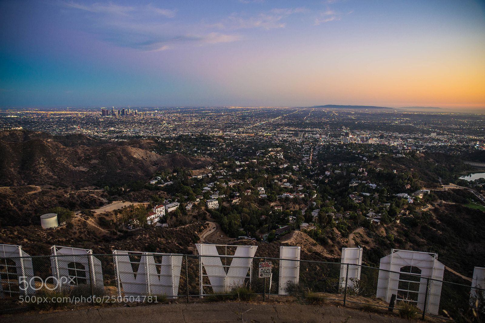 Nikon D610 sample photo. Hollywood sign and cityscape photography