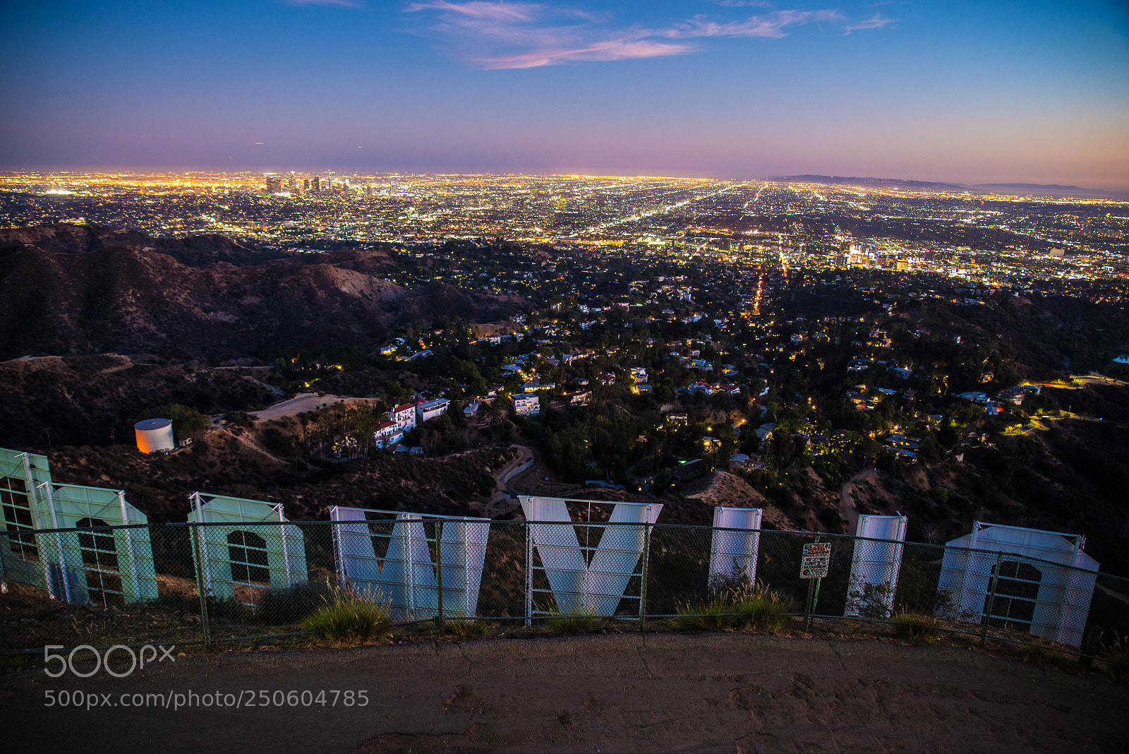 Nikon D610 sample photo. Hollywood sign and cityscape photography