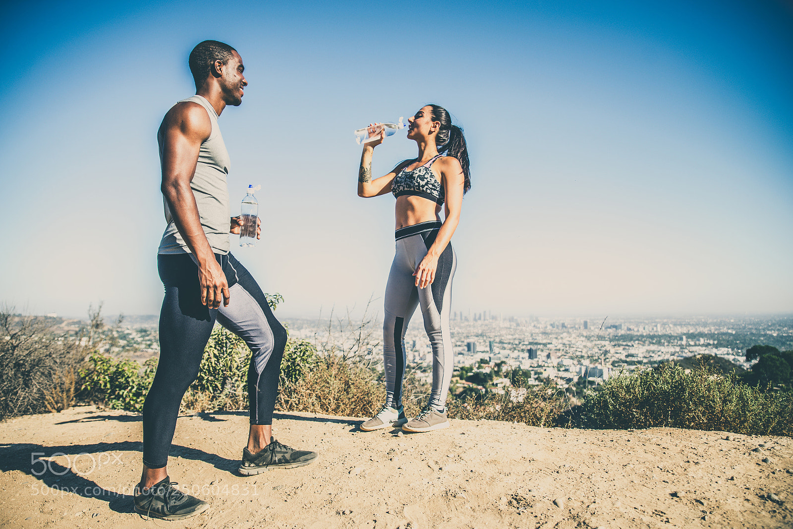 Nikon D610 sample photo. Runners training outdors photography