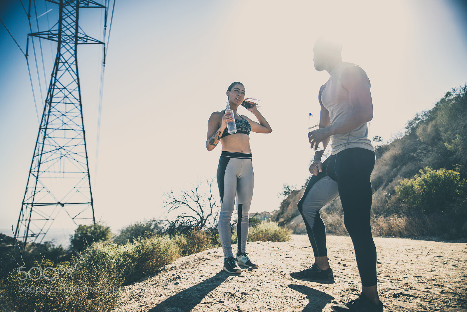 Nikon D610 sample photo. Runners training outdors photography