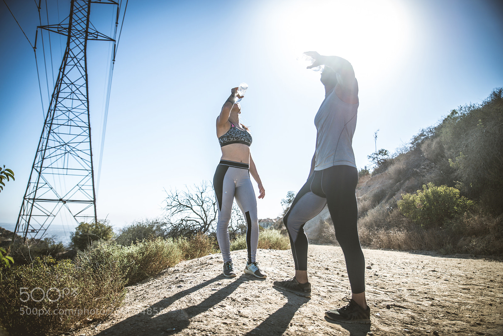 Nikon D610 sample photo. Runners training outdors photography