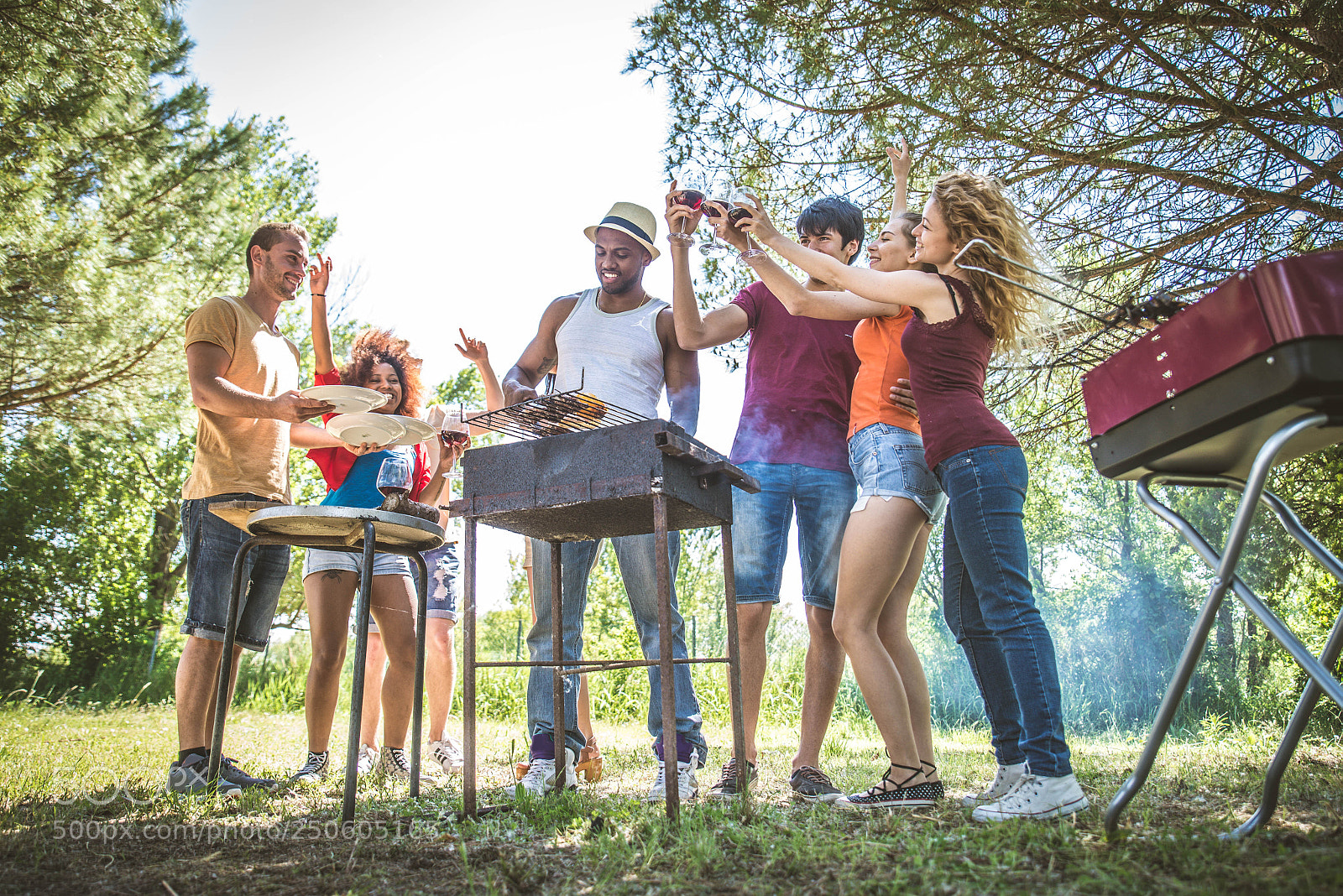 Nikon D610 sample photo. Friends at a bbq photography