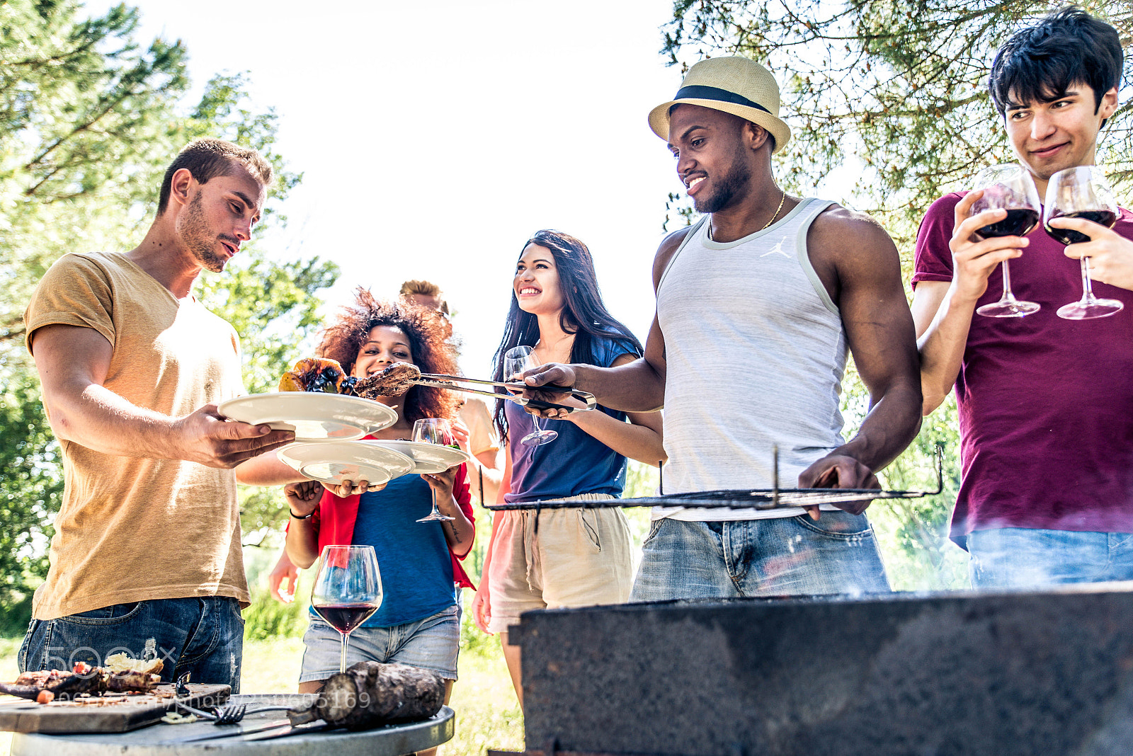 Nikon D610 sample photo. Friends at a bbq photography