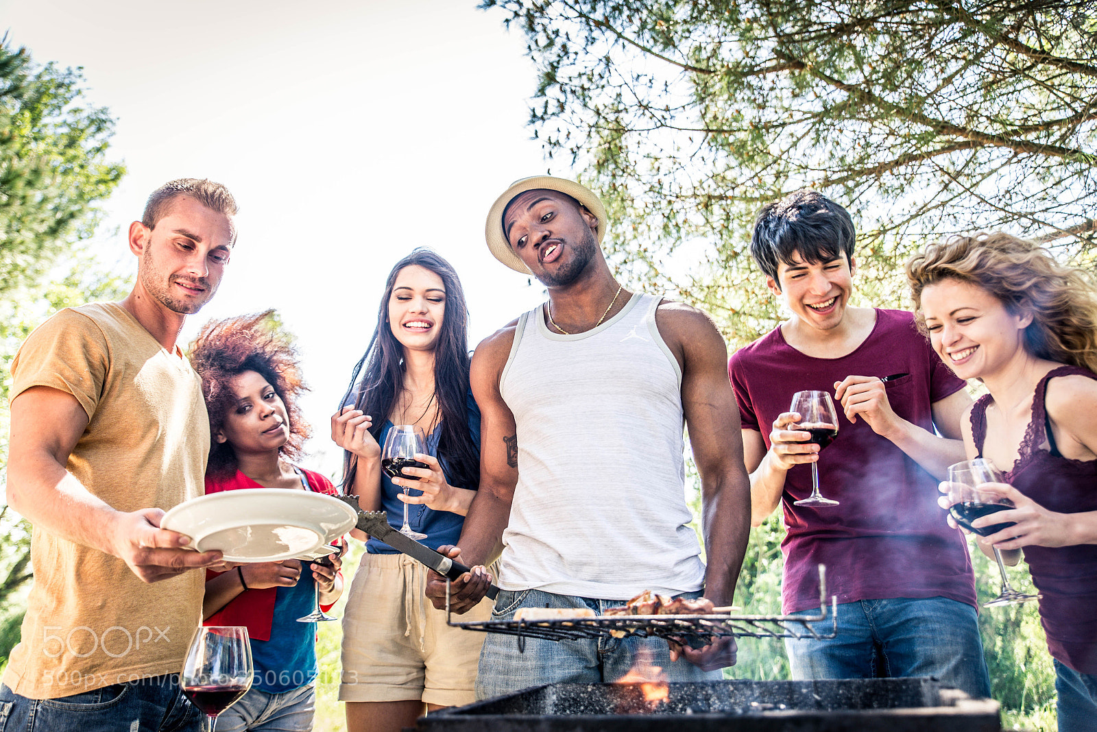 Nikon D610 sample photo. Friends at a bbq photography