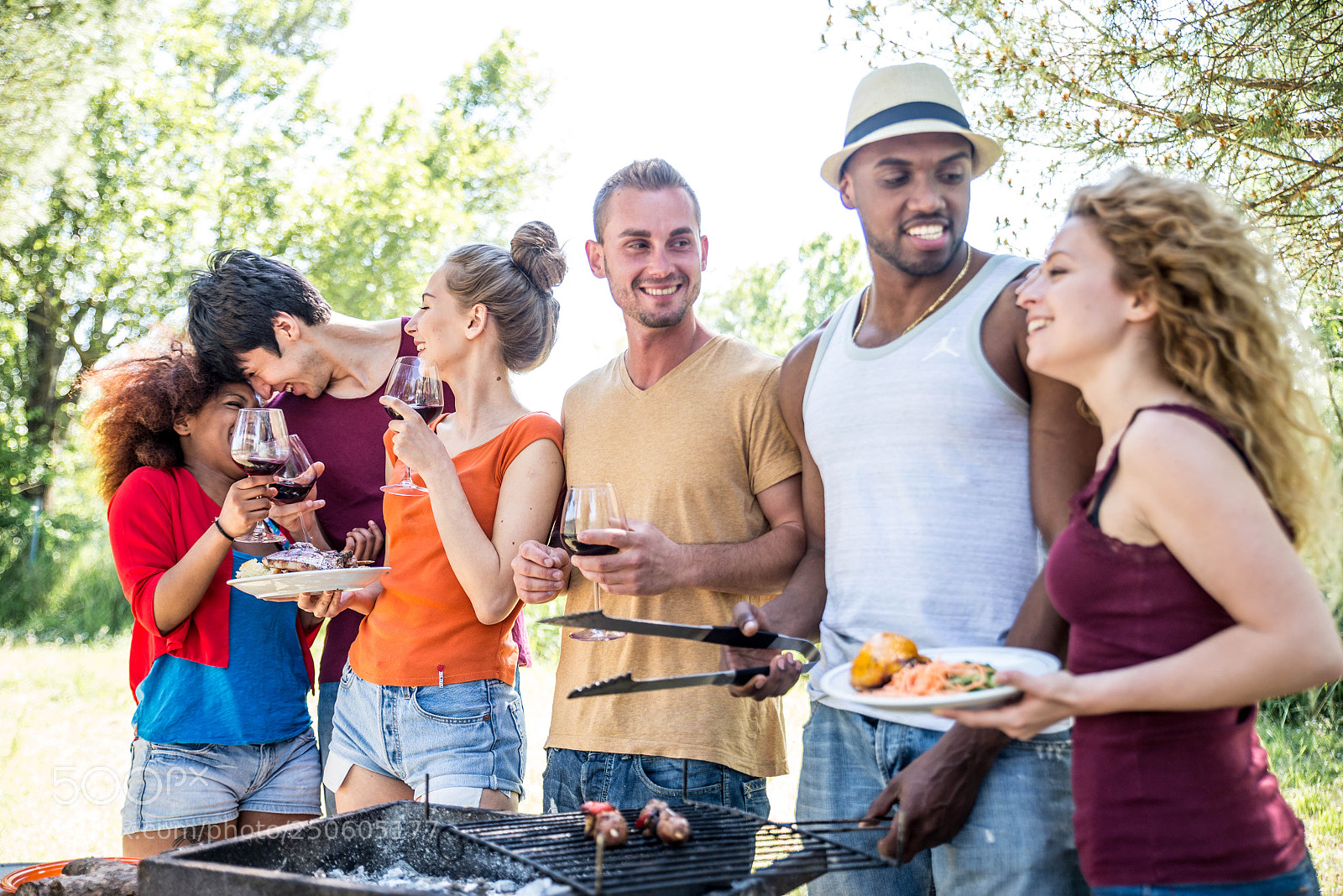 Nikon D610 sample photo. Friends at a bbq photography