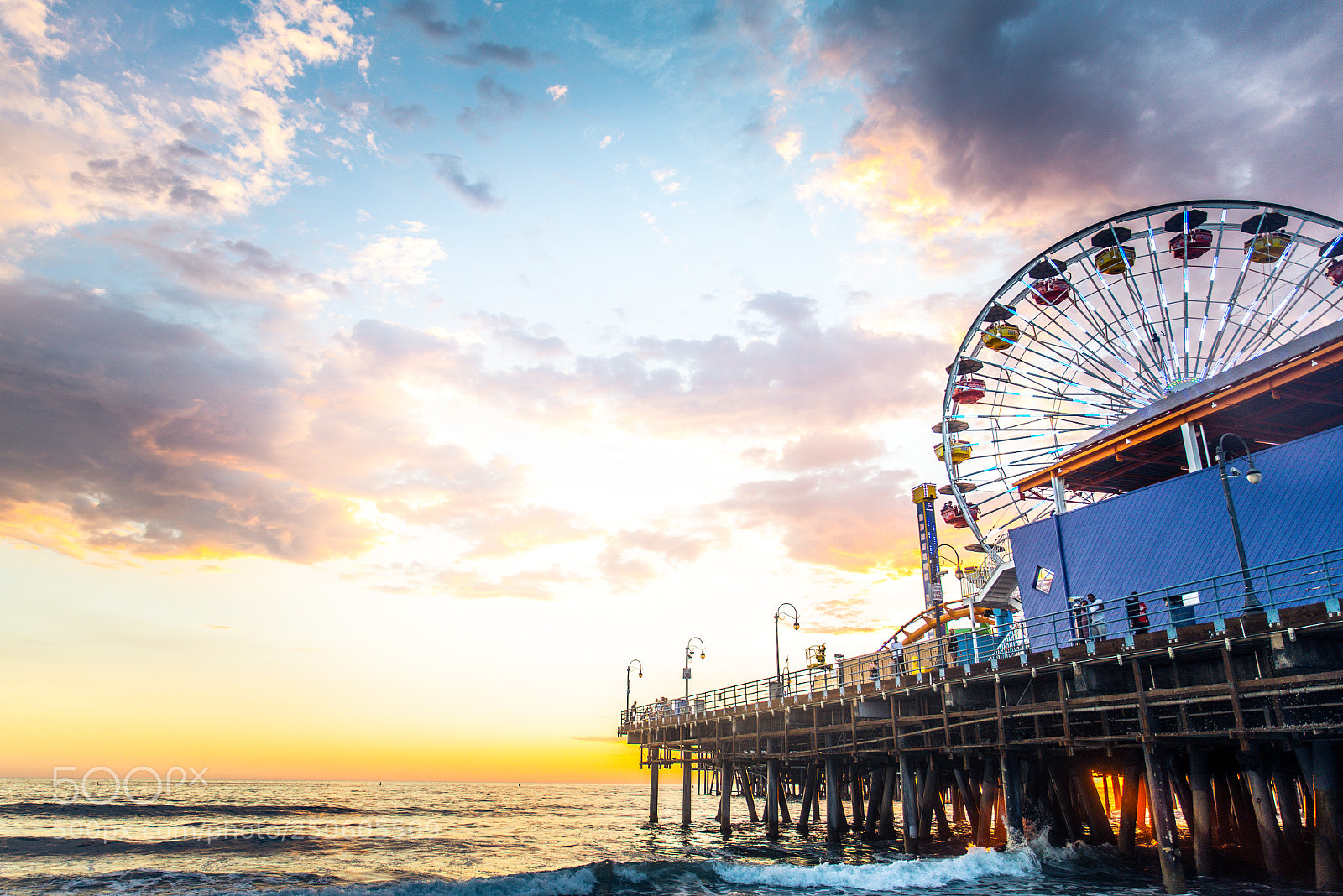 Nikon D610 sample photo. Santa monica pier at photography