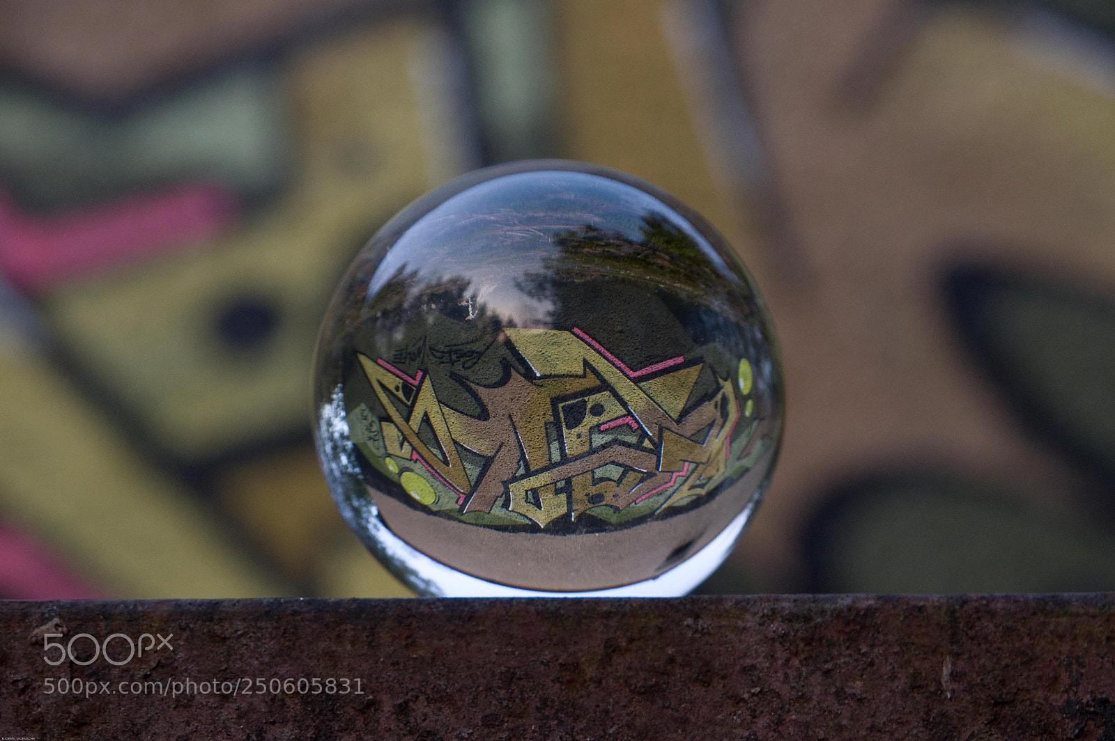 Pentax K-3 sample photo. Glas with graffiti photography