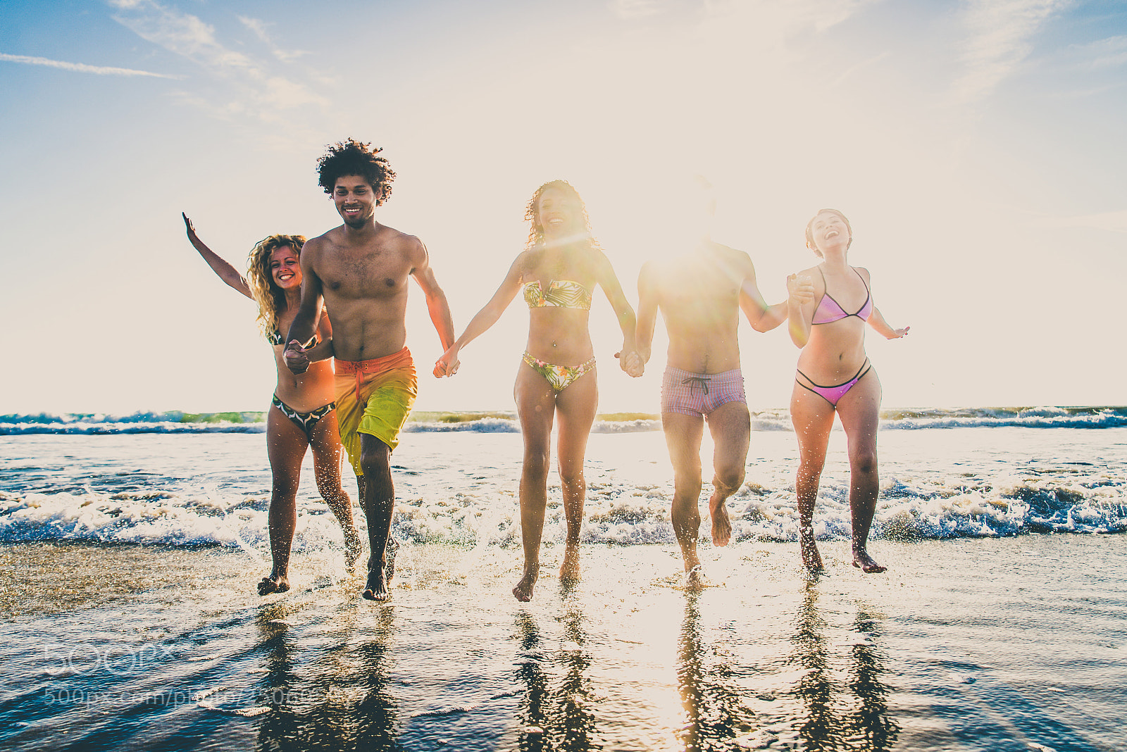 Nikon D610 sample photo. Friends running on the photography