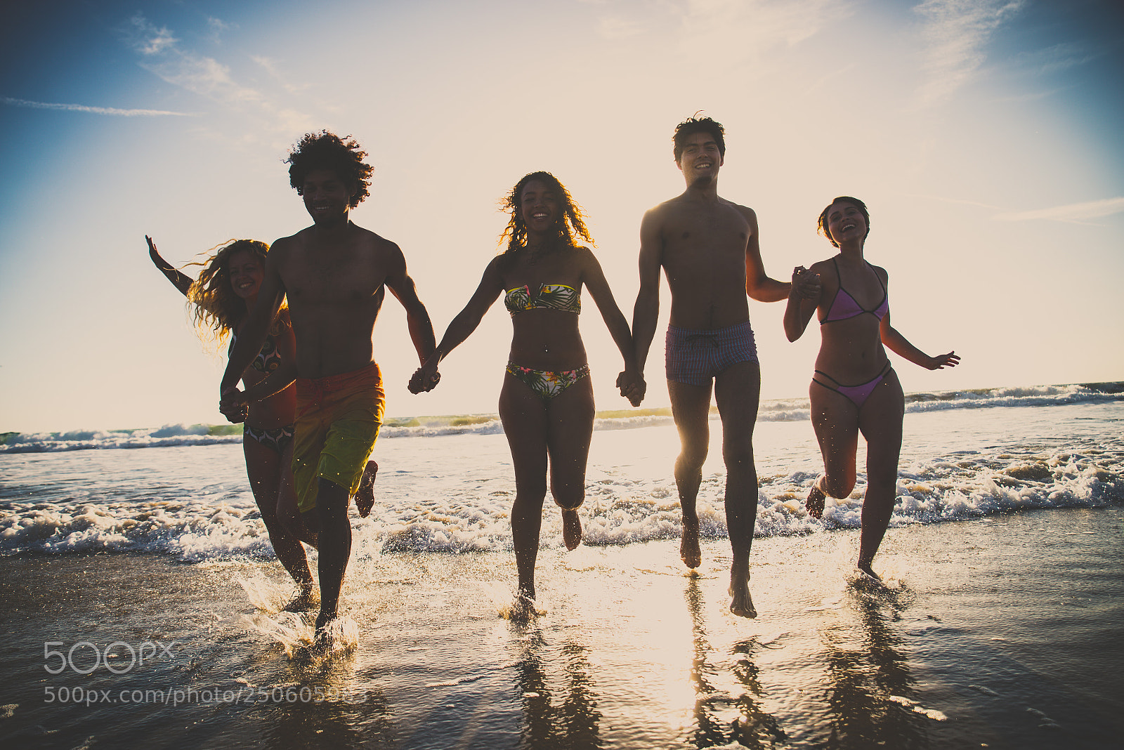 Nikon D610 sample photo. Friends running on the photography