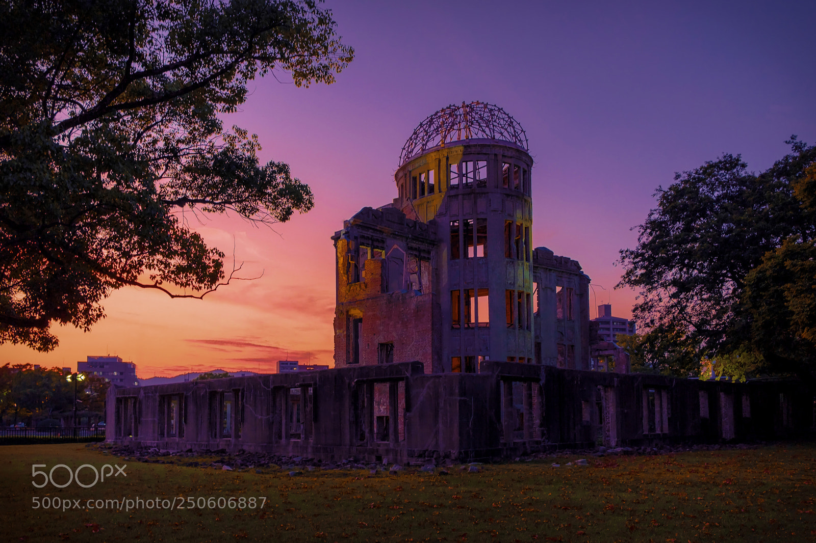 Fujifilm X100F sample photo. Hiroshima sunset photography
