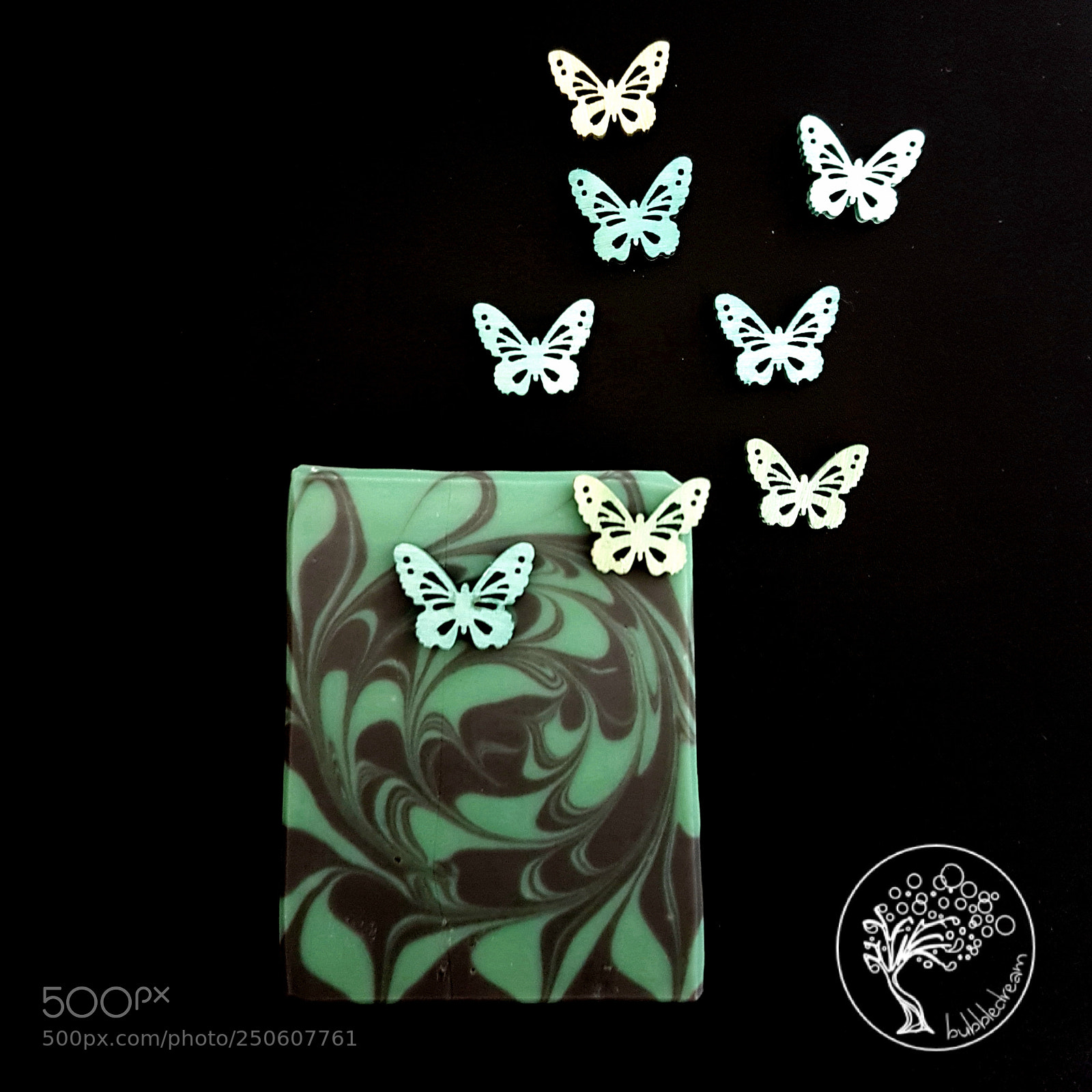 Samsung Galaxy S7 Edge sample photo. Swirl soap with butterflies photography