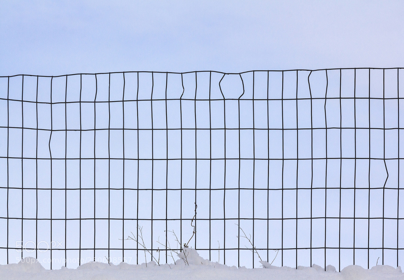 Canon EOS 60D sample photo. Snow and fence photography