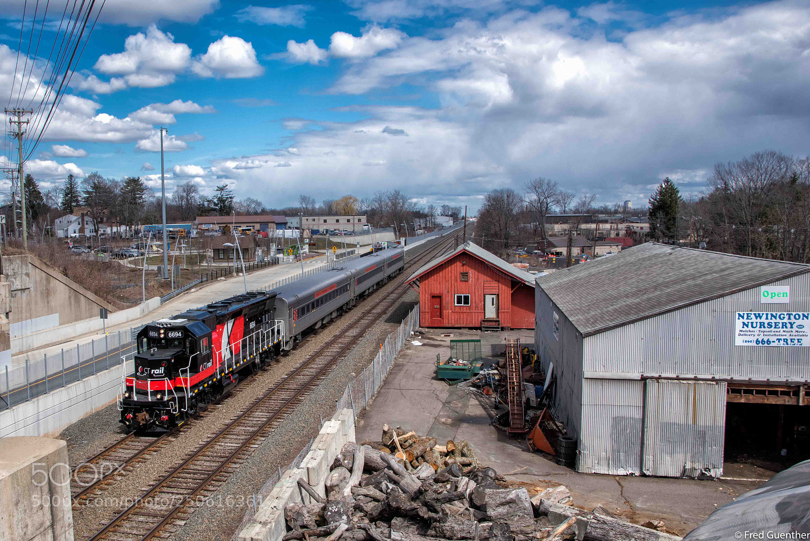 Nikon D810 sample photo. Ct rail passing newington photography