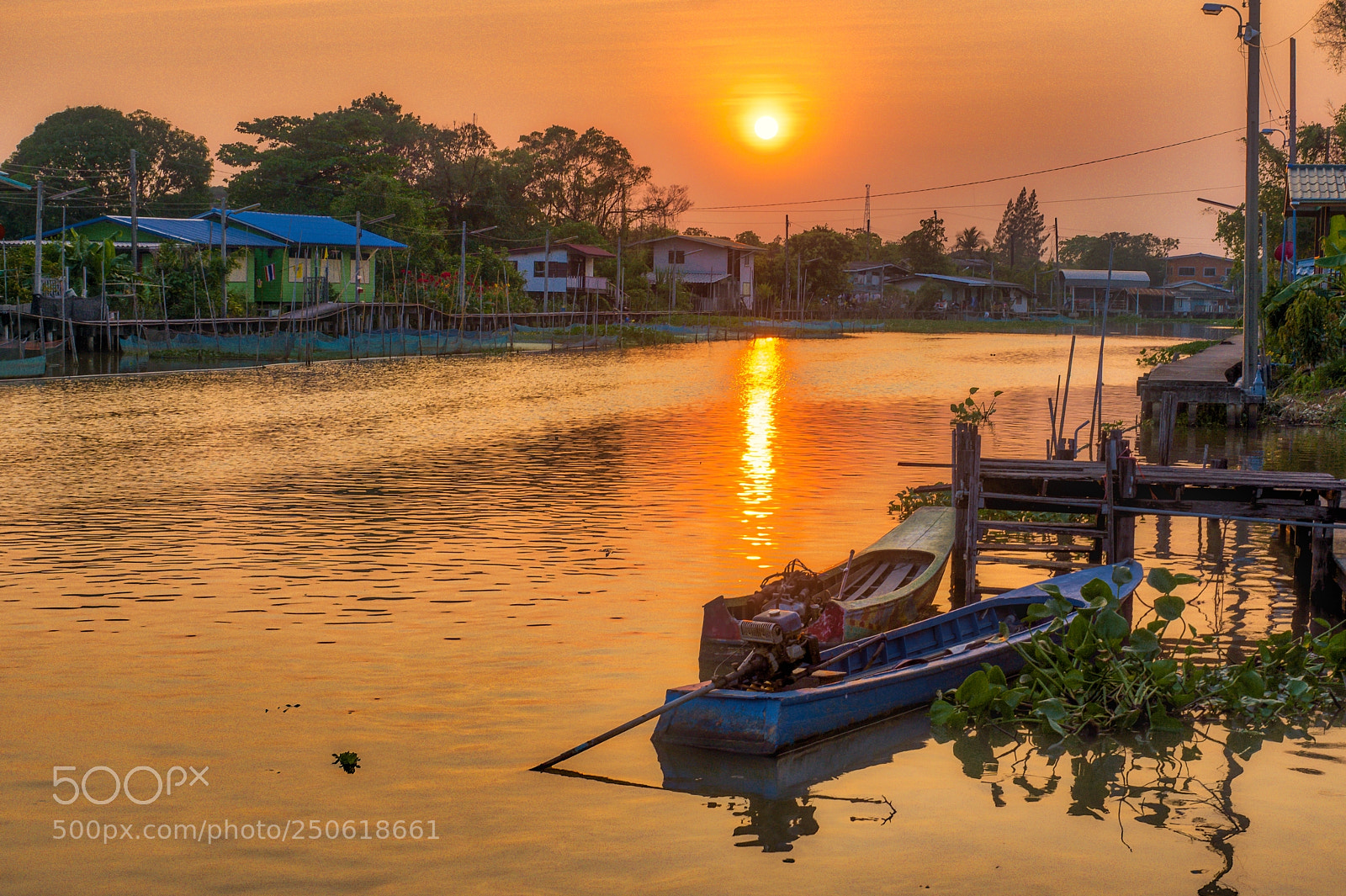 Sony ILCA-77M2 sample photo. Sunset at the klong photography