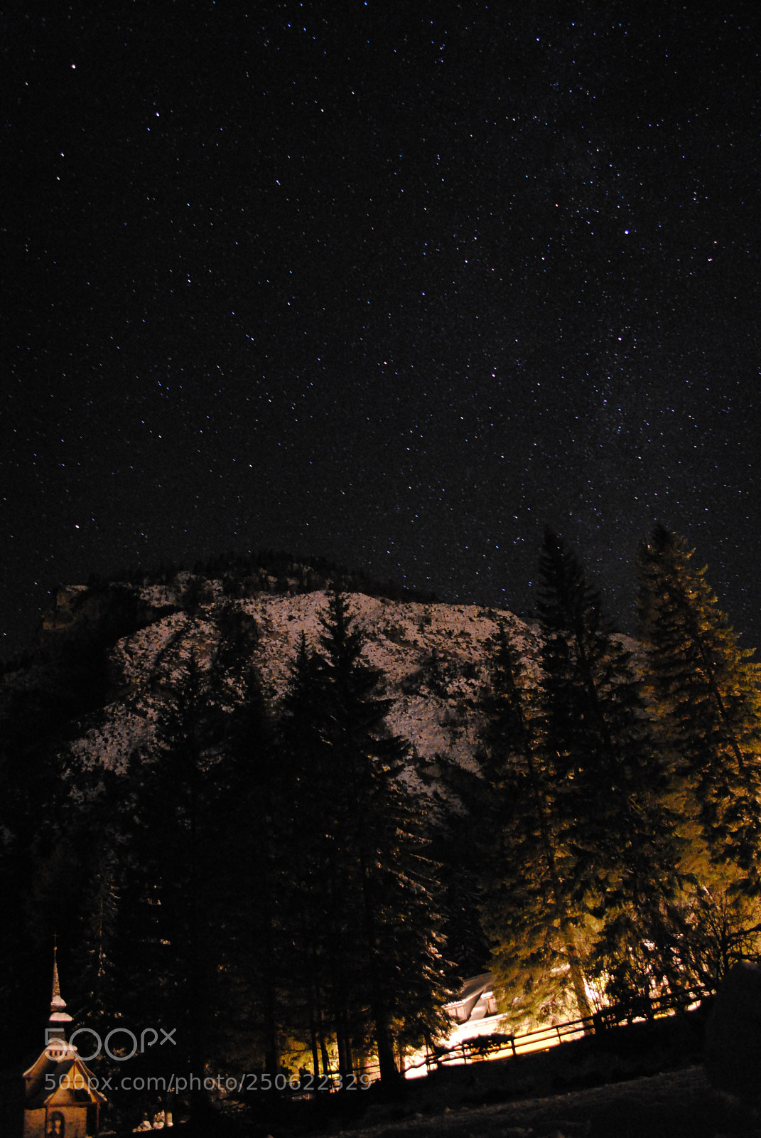 Nikon D3000 sample photo. Night sky at braies photography