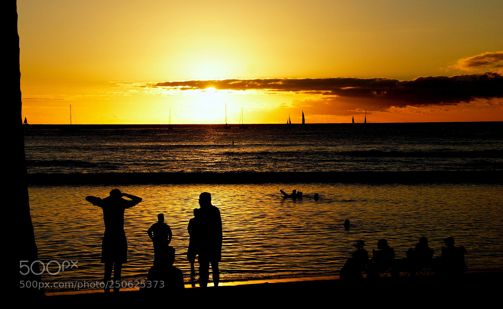 Sony SLT-A77 sample photo. Waikiki sunset photography