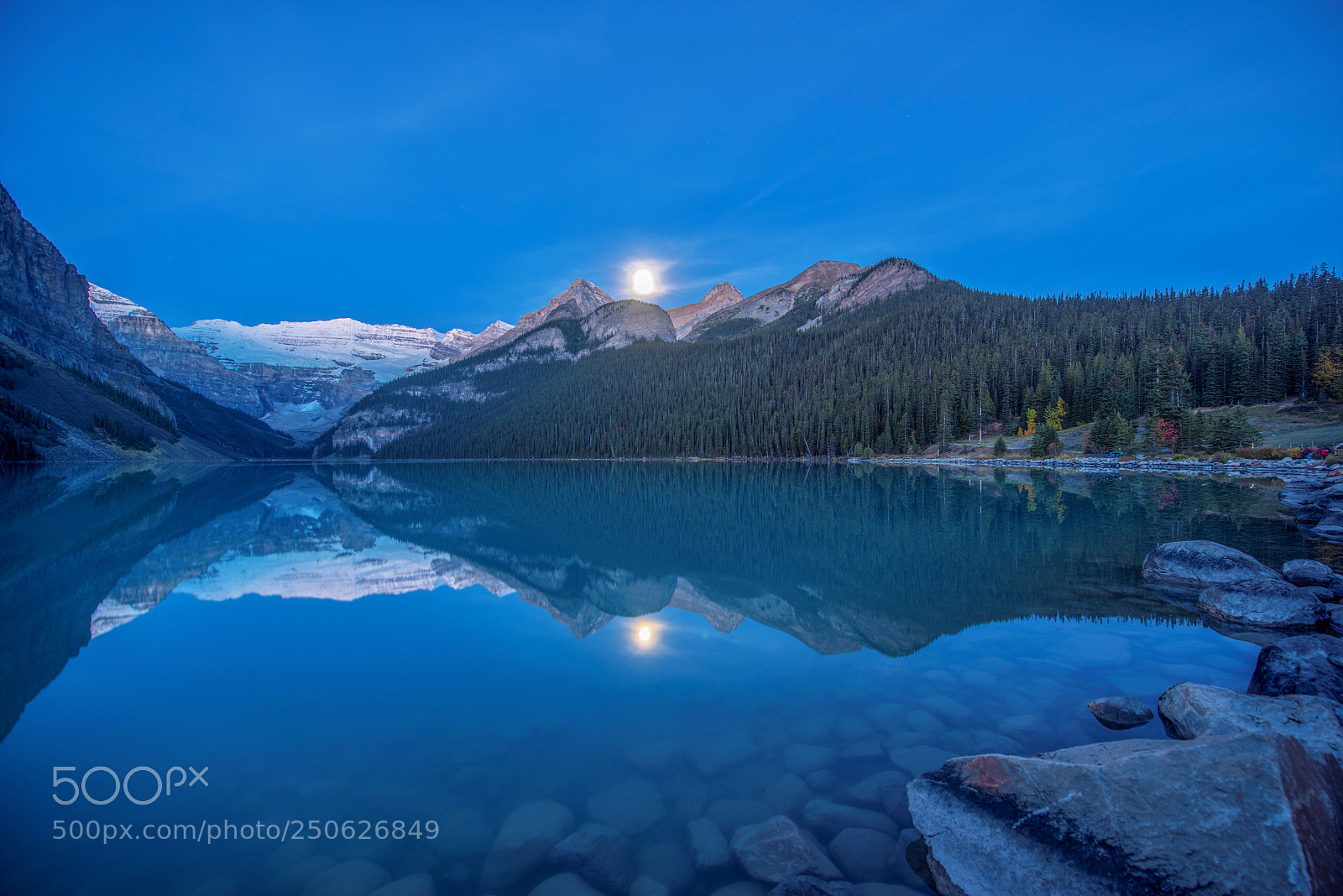 Nikon D800 sample photo. Banff moonlight photography