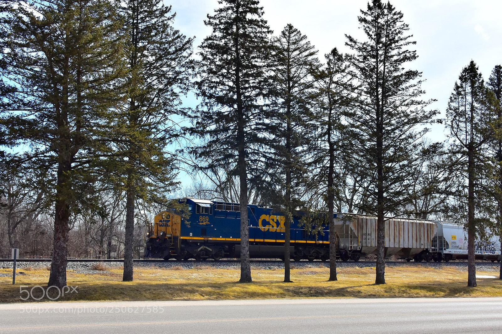 Nikon D7200 sample photo. Train in the pines photography