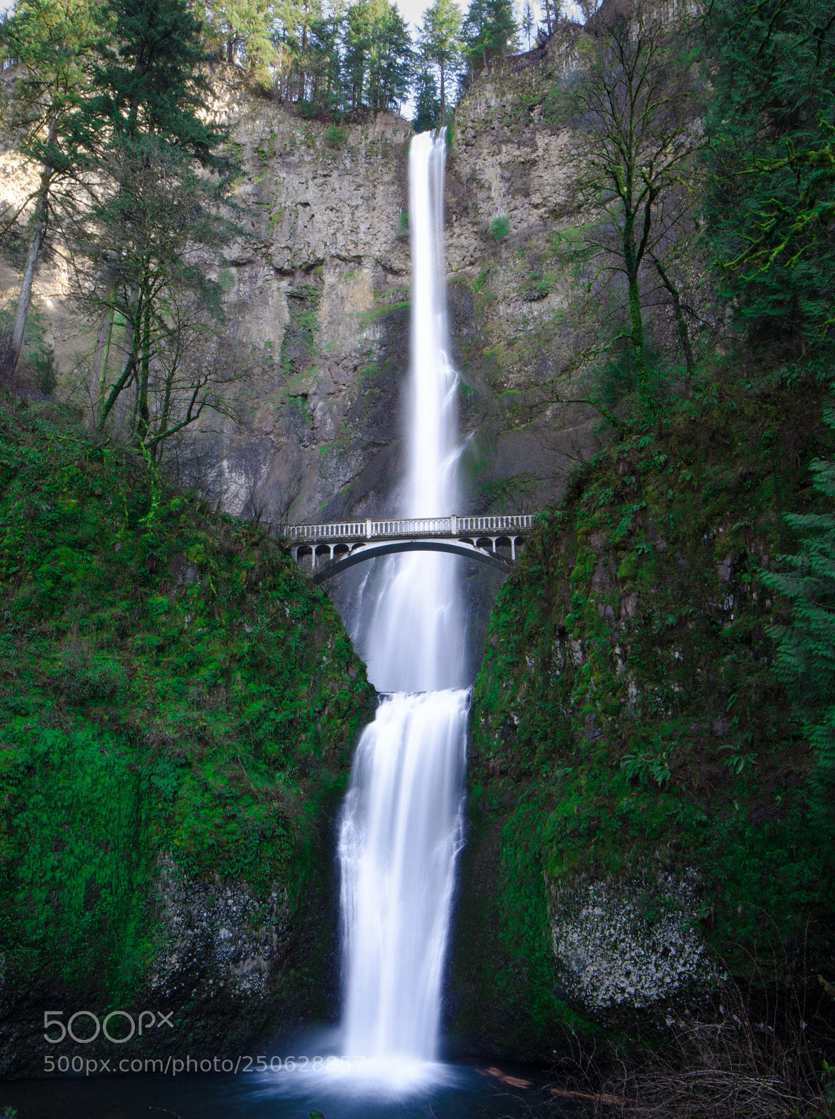Nikon D7000 sample photo. Multnomah falls, oregon photography