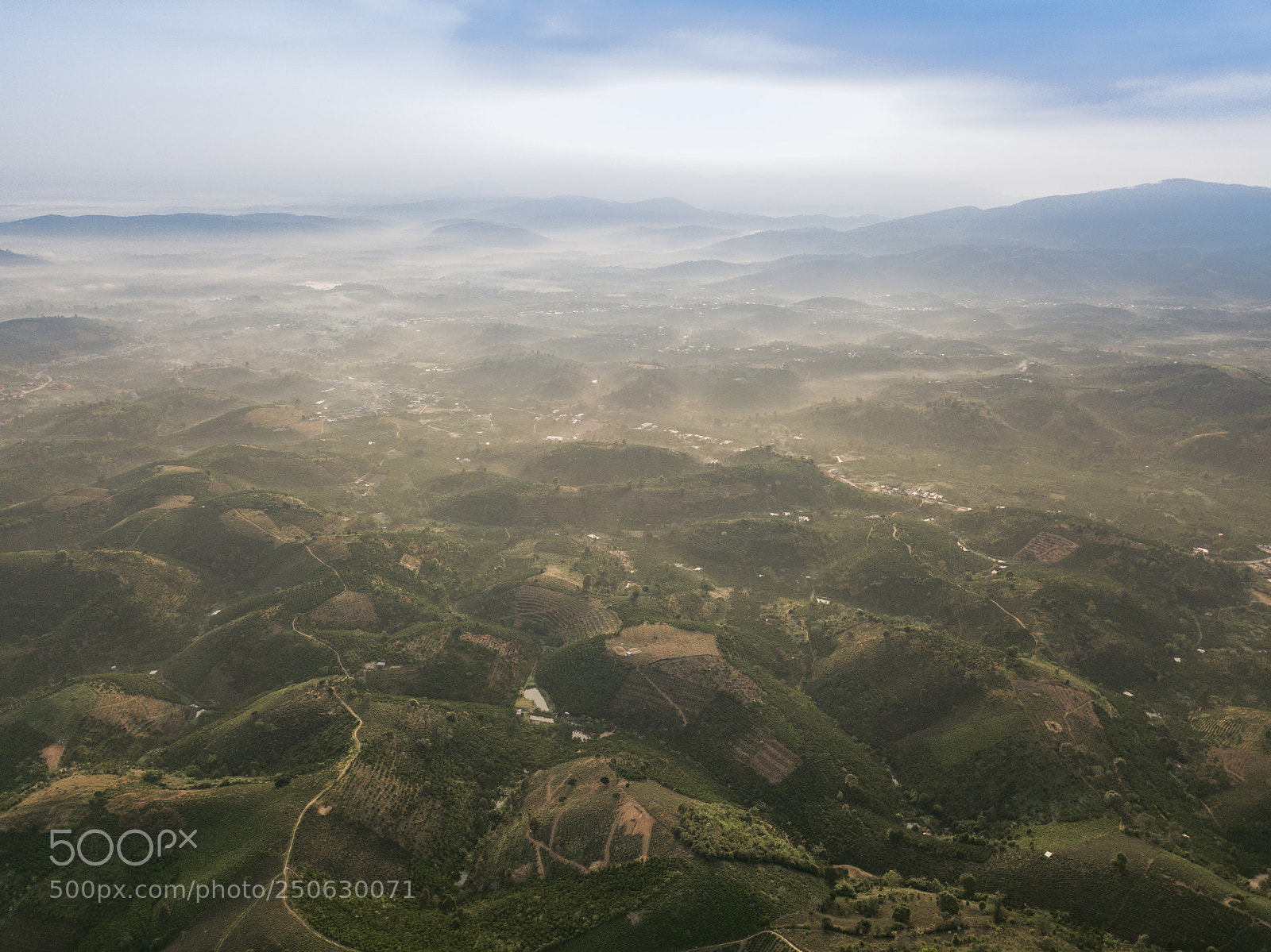 DJI FC220 sample photo. Sunrise in hill from photography