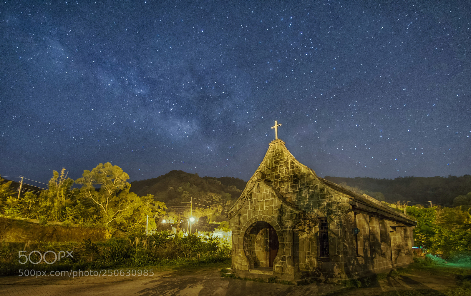 Nikon D7200 sample photo. Church under the milky photography