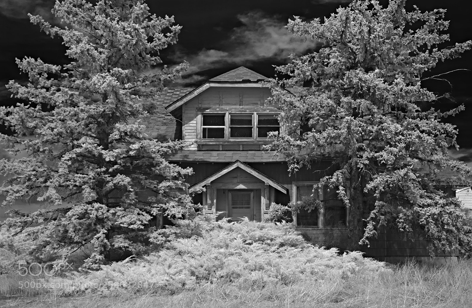 Canon EOS 7D sample photo. Grandma's house - infrared photography