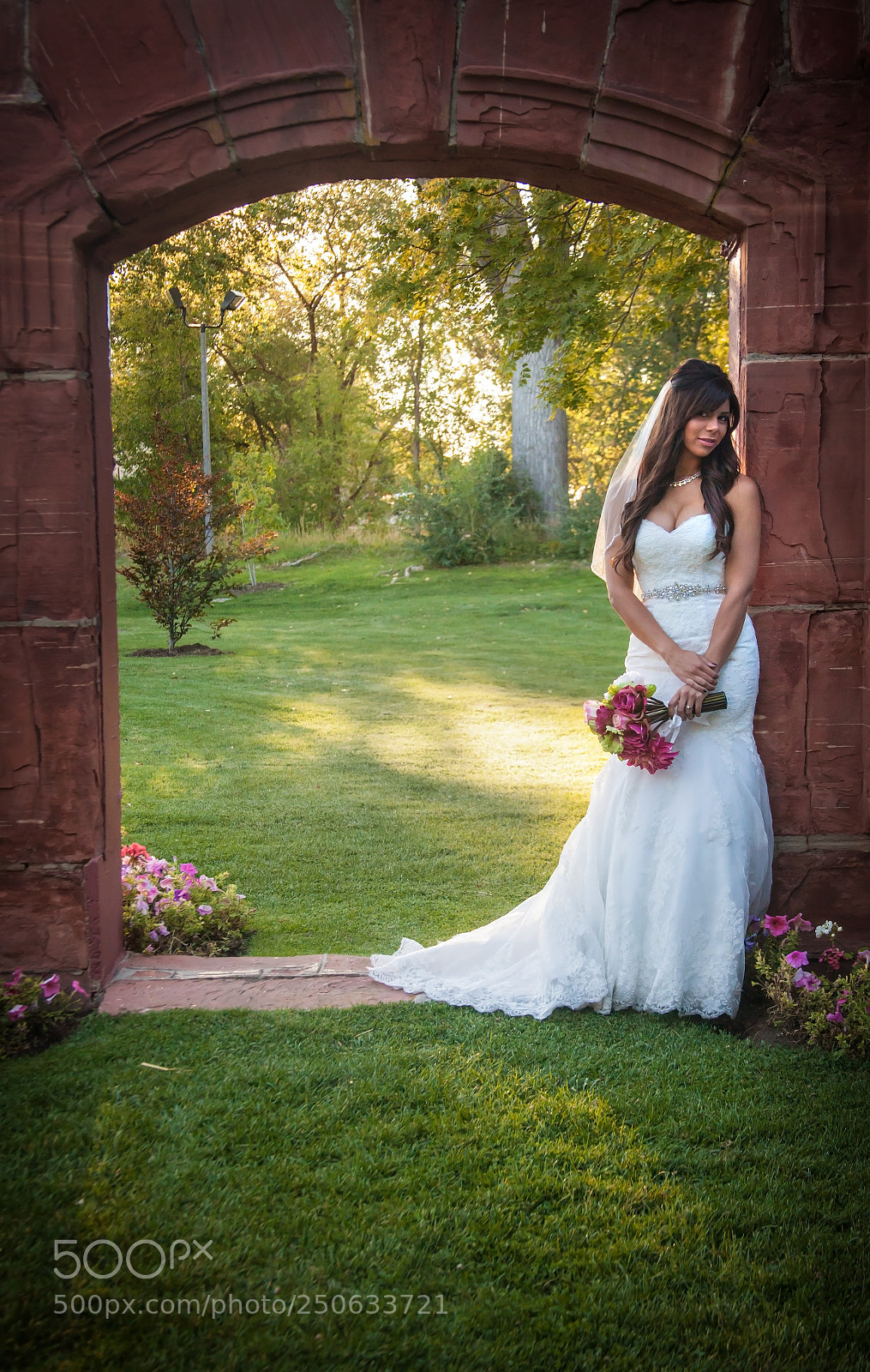 Canon EOS 5D Mark II sample photo. Framed bride photography