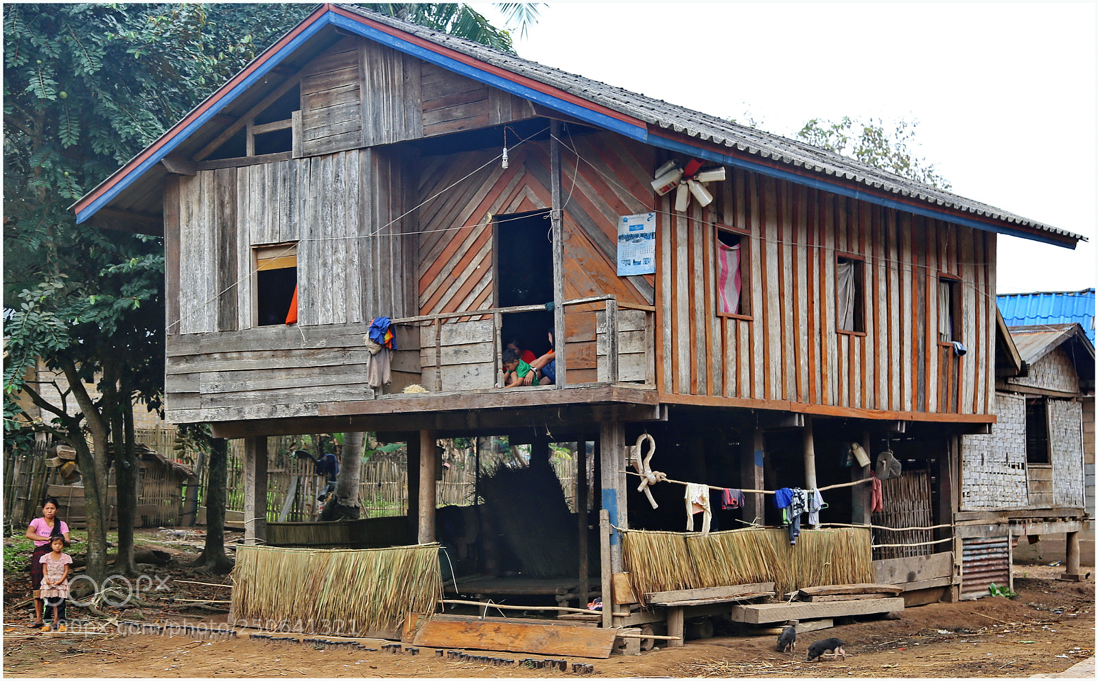 Canon EOS 6D + Canon EF 24-105mm F4L IS USM sample photo. Typical house on stilts photography
