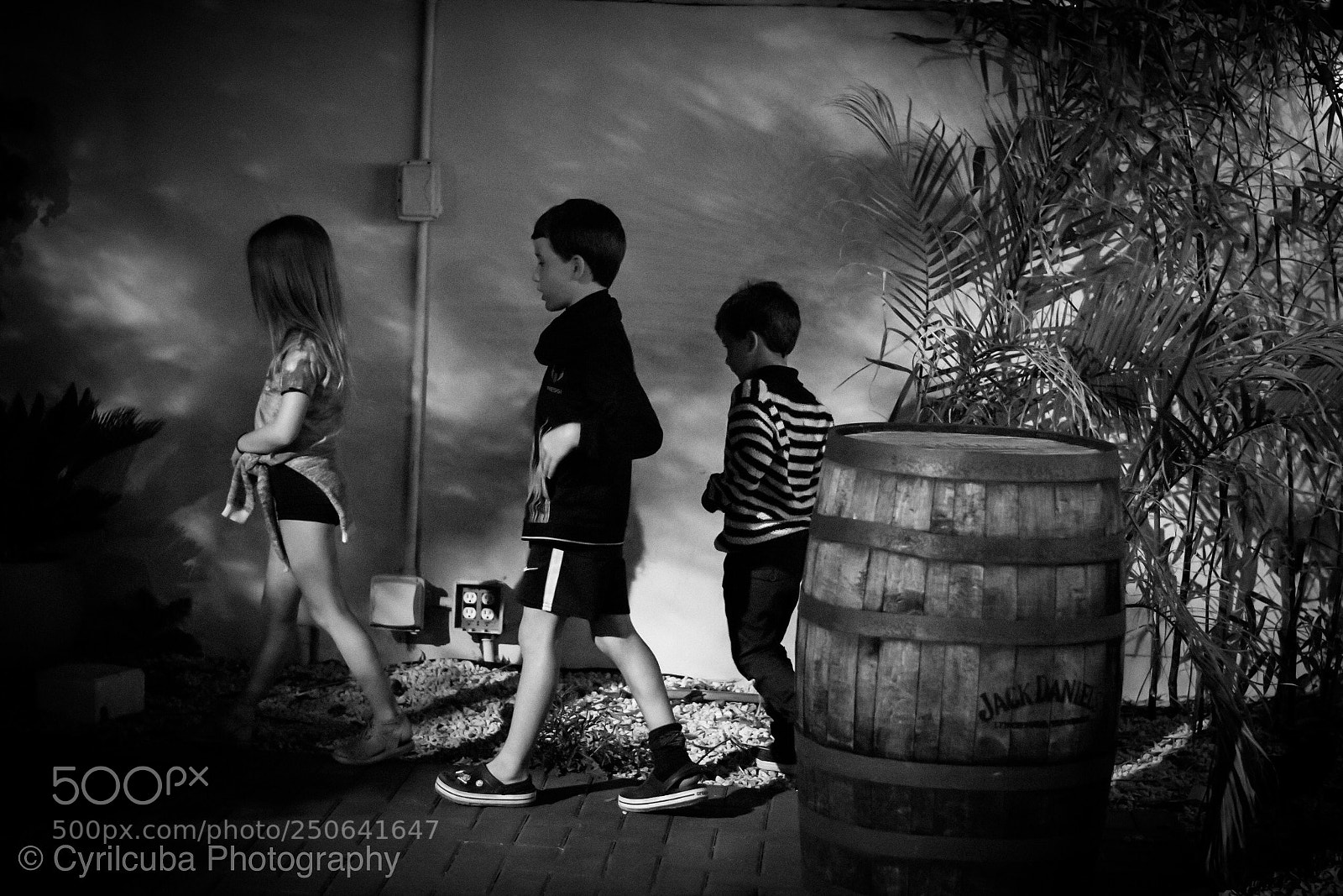 Nikon D5500 sample photo. Kids playing at night photography