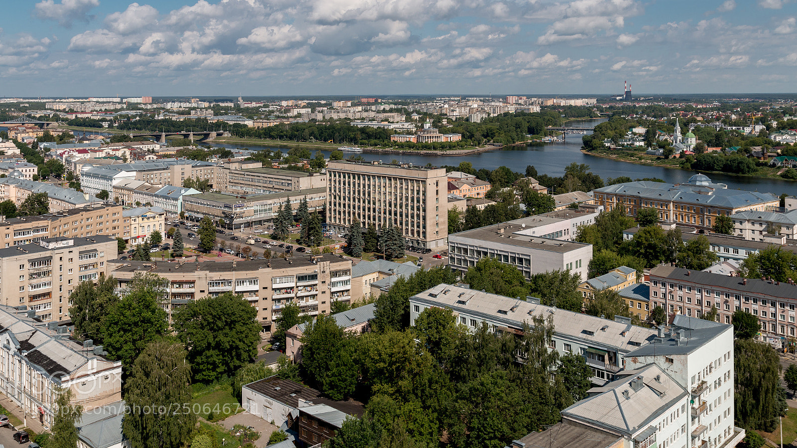 Canon EOS 70D sample photo. Тверь с высоты бизнес-центра photography