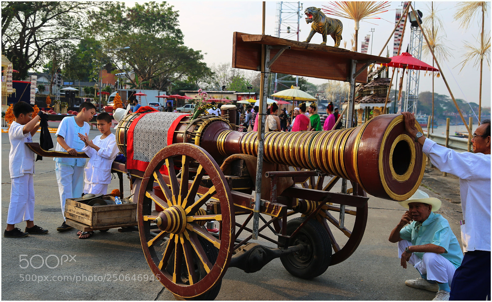 Canon EOS 6D + Canon EF 24-105mm F4L IS USM sample photo. Thai goblet drum chiang photography