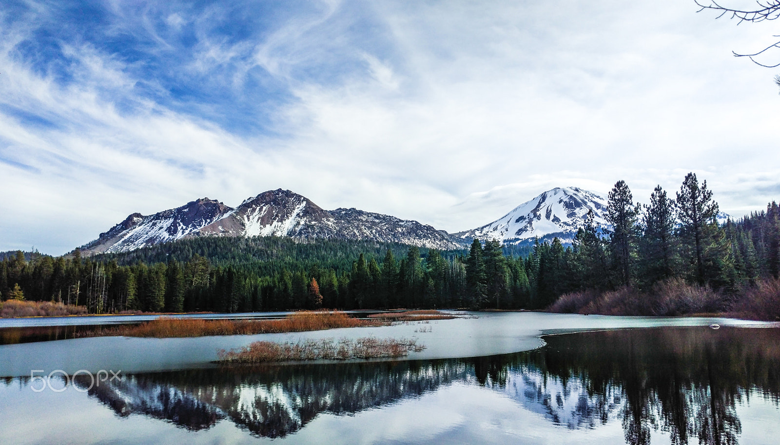 ZTE A2017U sample photo. Manzanita lake at lassen volcanic national park, c photography