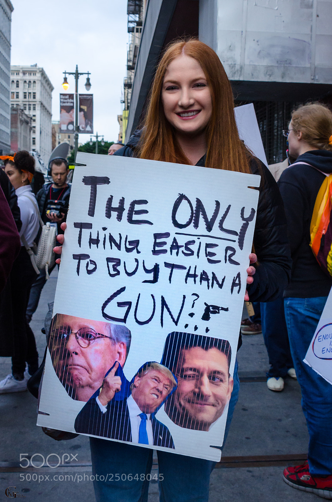 Nikon D7000 sample photo. Red-headed protester photography